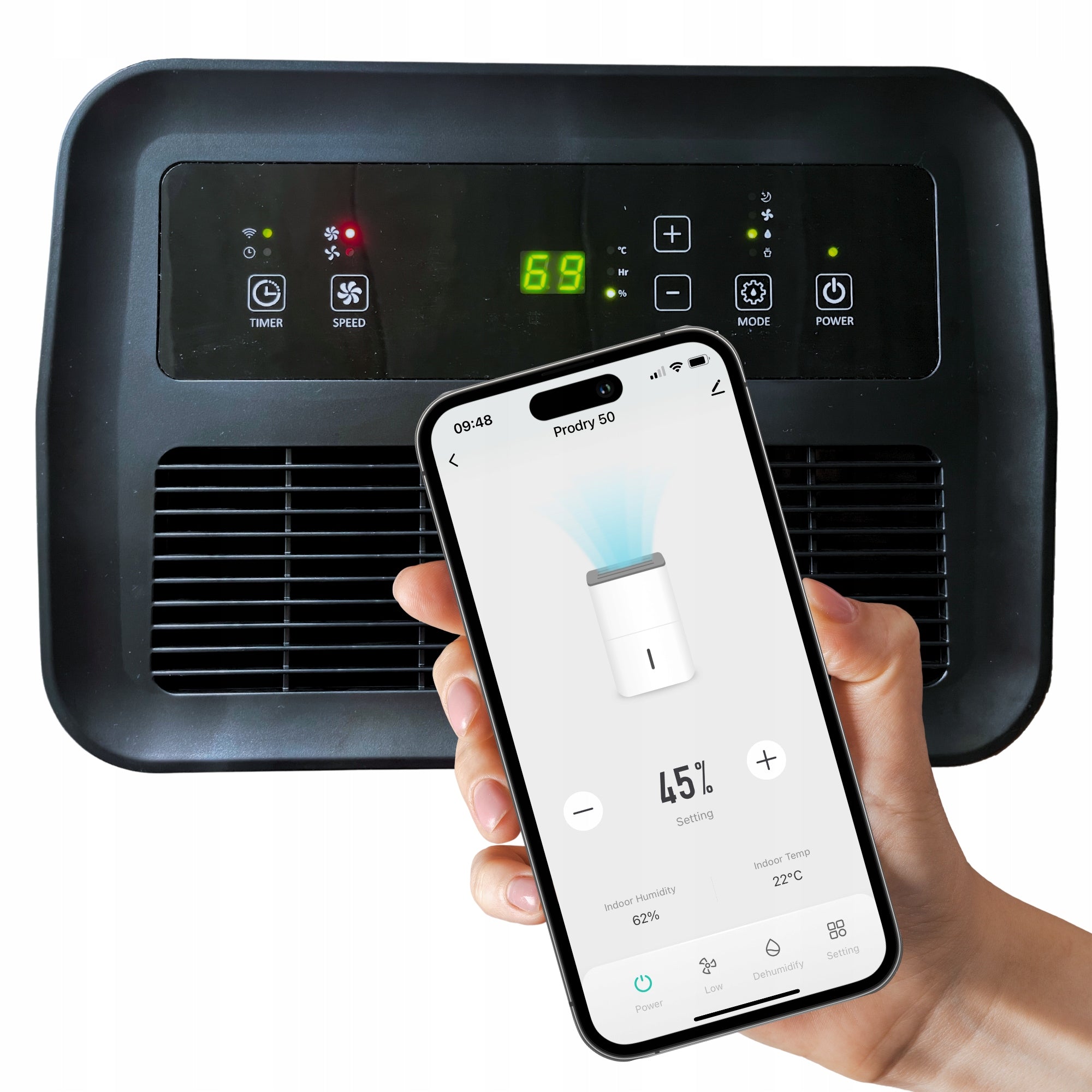 DEHUMIDIFIER Home Moisture Absorber Mission Air PRO 50L/24h WiFi Packaging status original