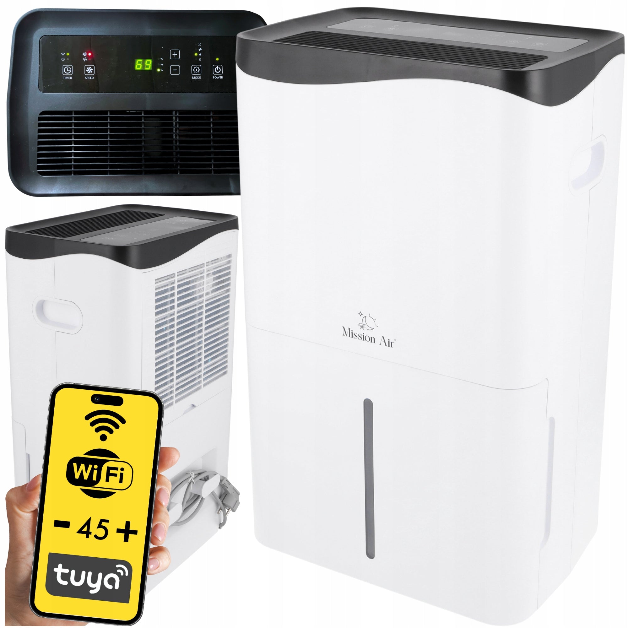 DEHUMIDIFIER Home Moisture Absorber Mission Air PRO 50L/24h WiFi