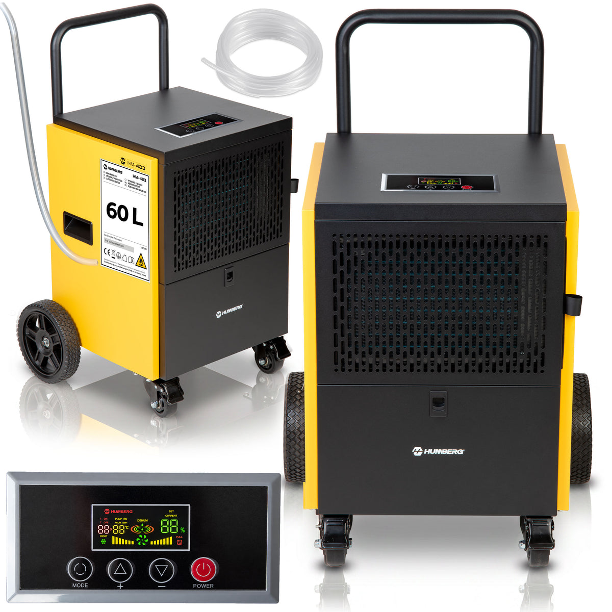 DEHUMIDIFIER INDUSTRIAL CONSTRUCTION CONDENSATE PUMP HM-483 60L/24H