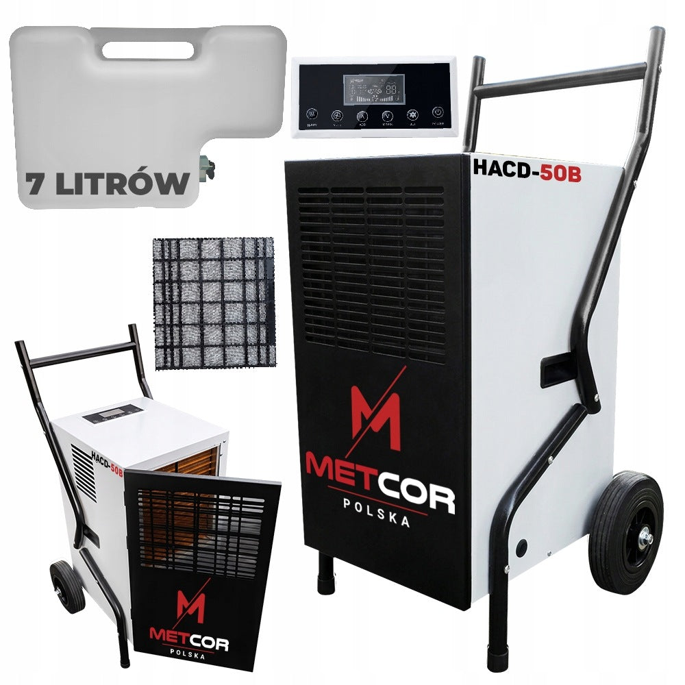 DEHUMIDIFIER INDUSTRIAL MOISTURE ABSORBER CONSTRUCTION METCOR 55L/24H
