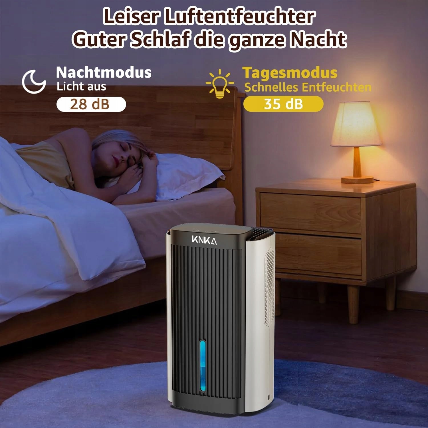 DEHUMIDIFIER KNKA CS06 80W moisture absorber quiet 80W 35dB 2,5l CB Manufacturer code CS06
