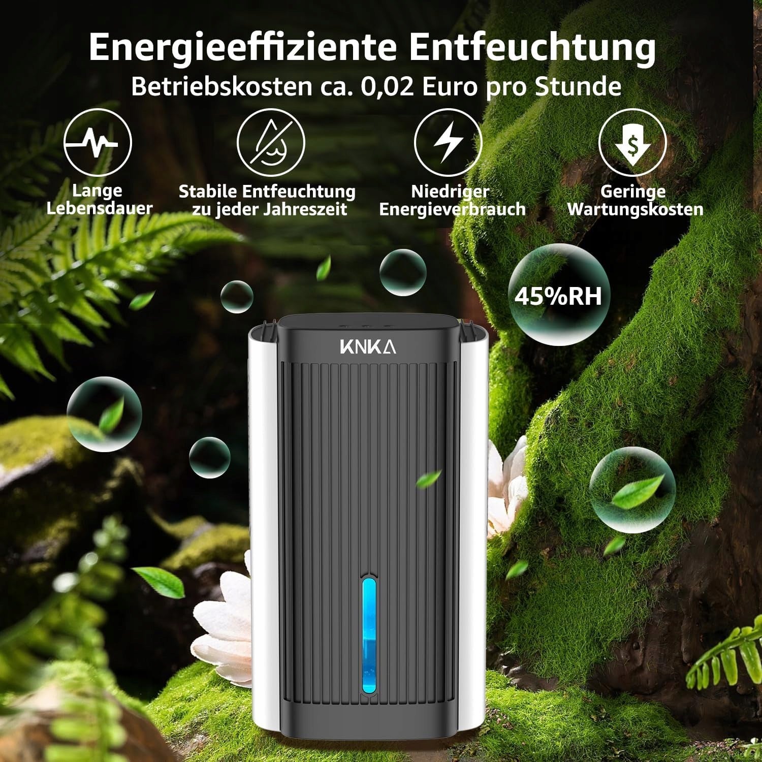 DEHUMIDIFIER KNKA CS06 80W moisture absorber quiet 80W 35dB 2,5l CB Packaging status original