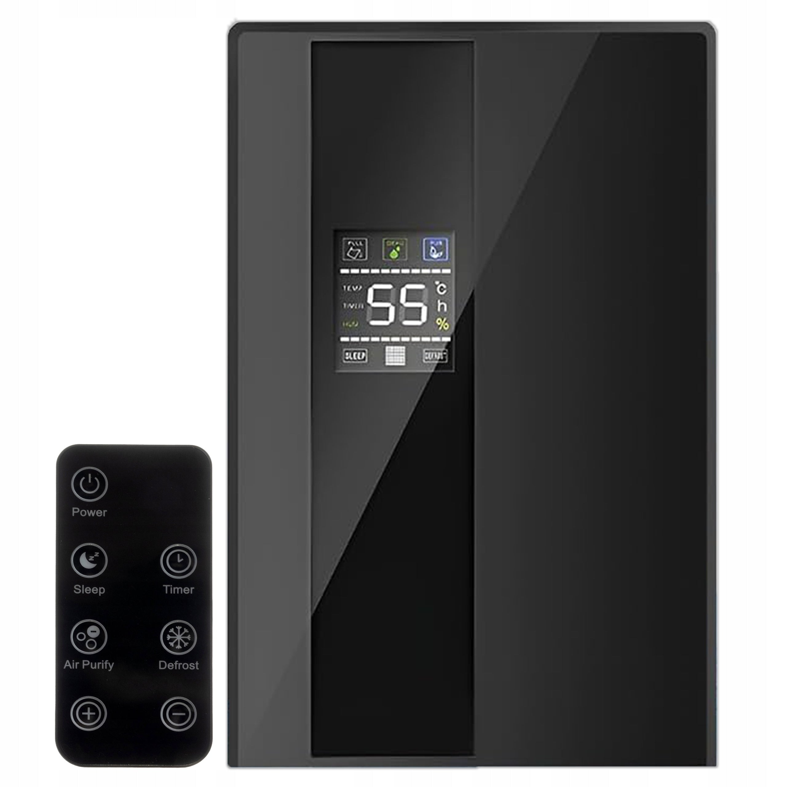 DEHUMIDIFIER MOISTURE ABSORBER 2L TIMER QUIET EFFICIENT 650ML/24H 90W