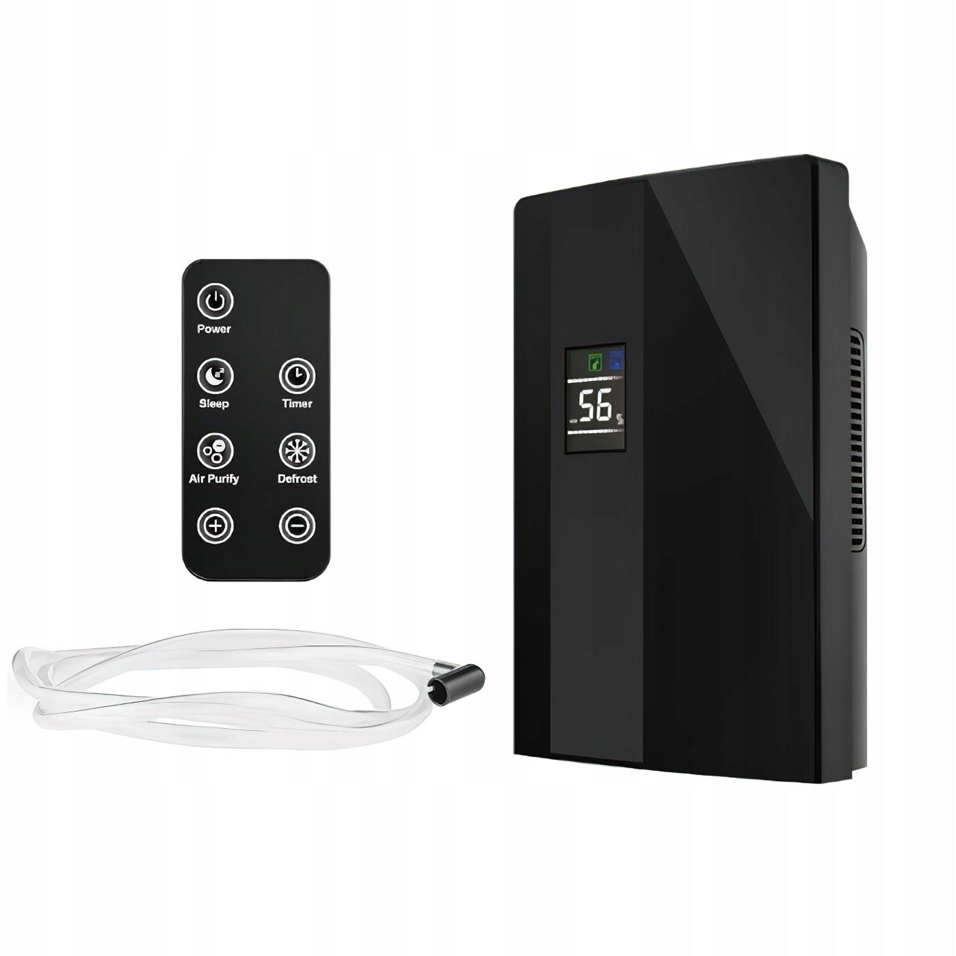DEHUMIDIFIER MOISTURE ABSORBER 65W 2L BLACK LCD REMOTE CONTROL HYGROSTAT Brand no brand