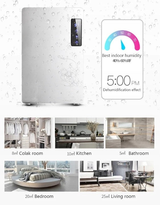 DEHUMIDIFIER, MOISTURE ABSORBER, BLUE LIGHT, FOR HOME, 2L Brand no brand