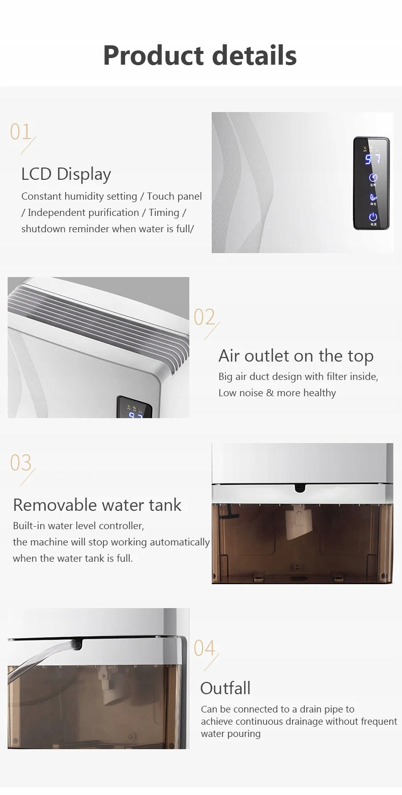 DEHUMIDIFIER, MOISTURE ABSORBER, BLUE LIGHT, FOR HOME, 2L Manufacturer code OSUSZACZ POCHŁANIACZ WILGOCI