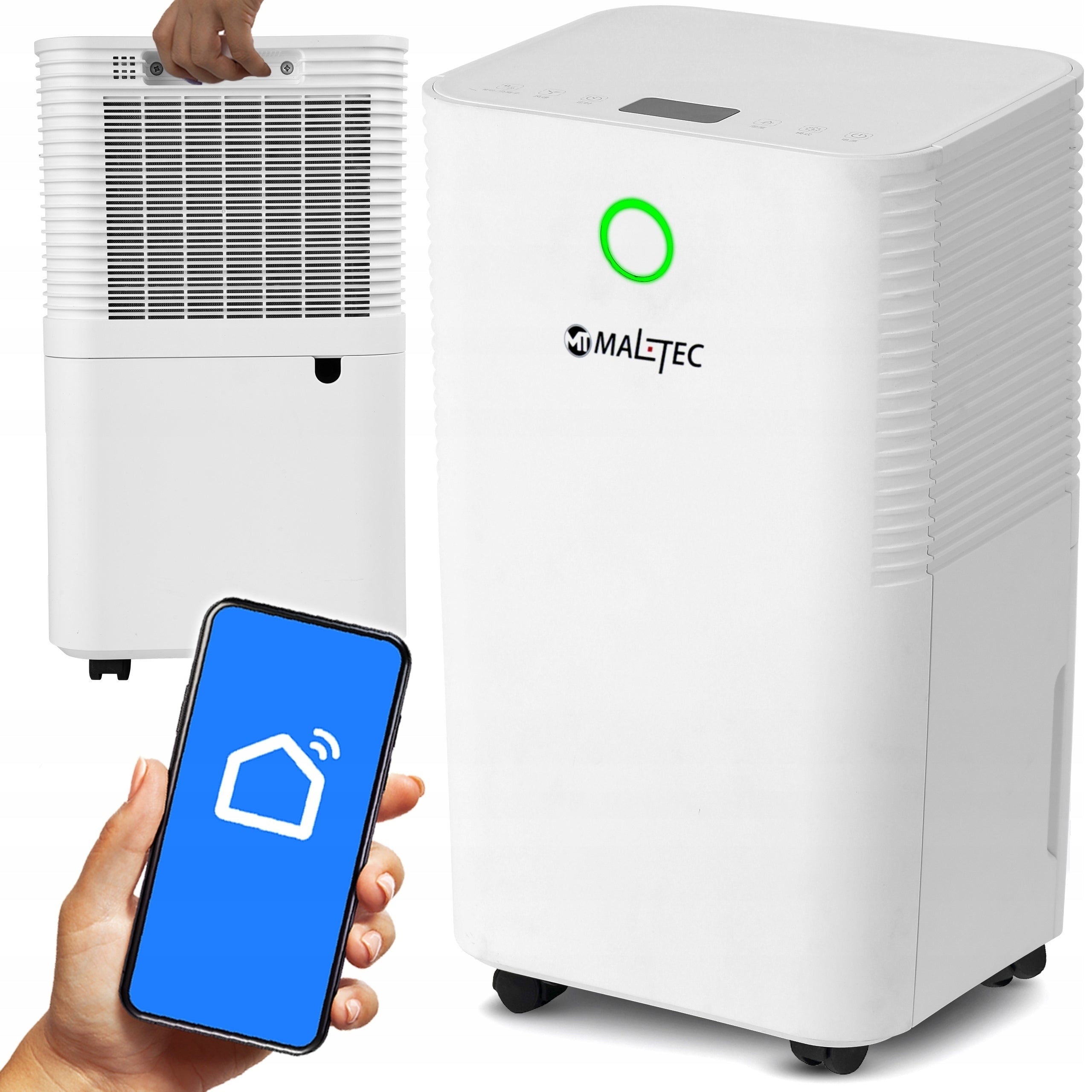 DEHUMIDIFIER MOISTURE ABSORBER HYGROSTAT WiFi TIMER 12L/24H QUIET