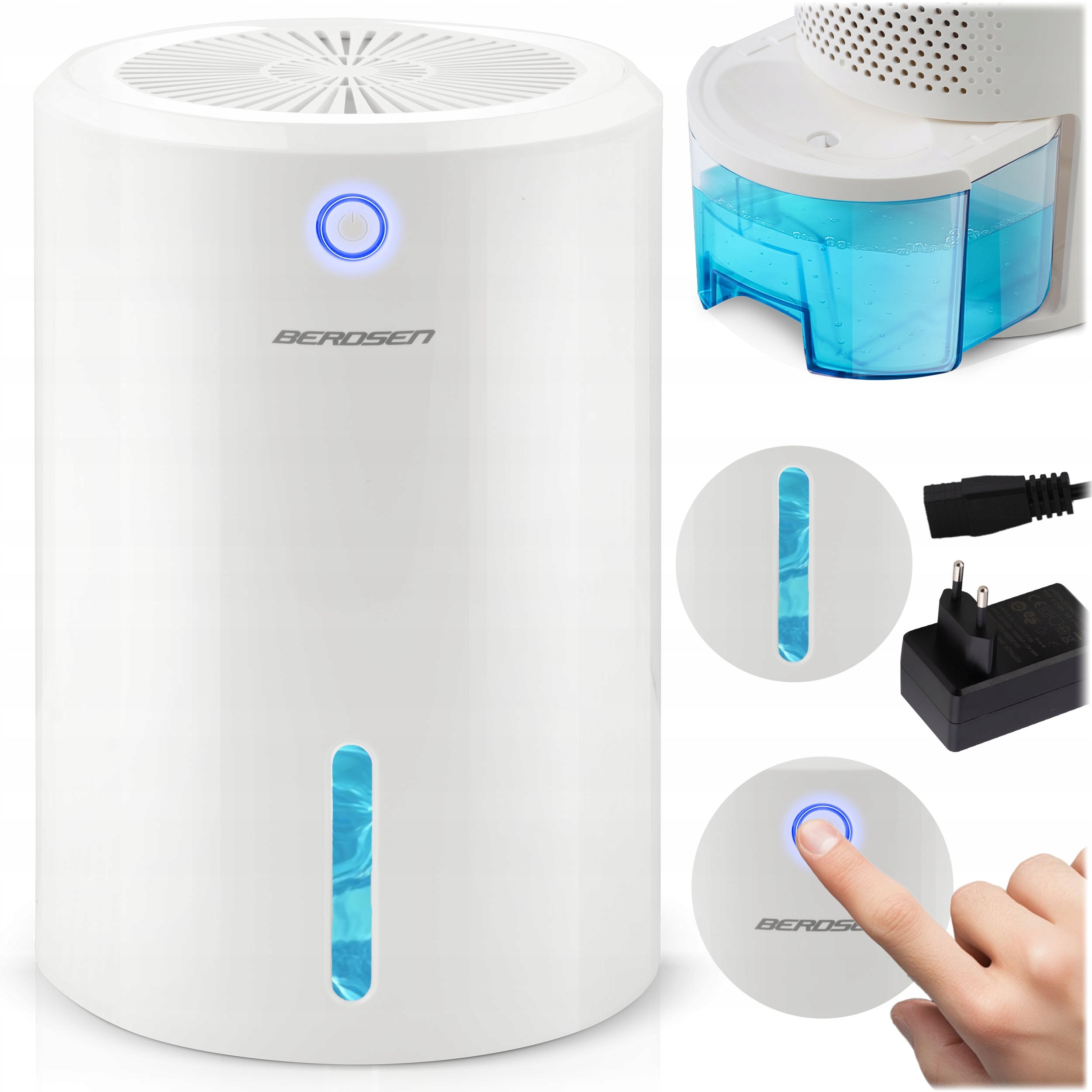 DEHUMIDIFIER MOISTURE ABSORBER QUIET 34dB LED Berdsen
