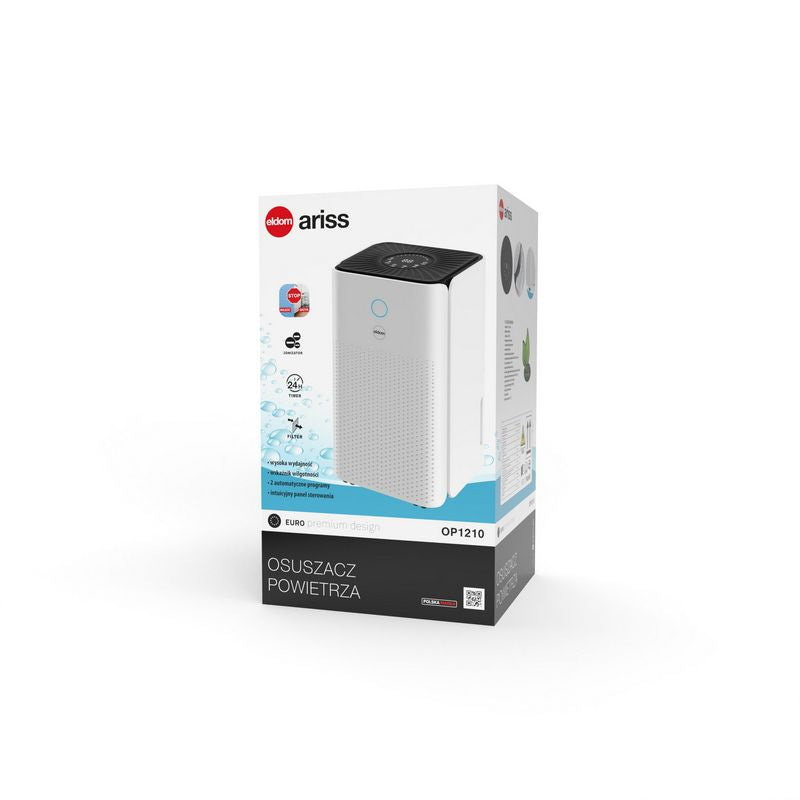 DEHUMIDIFIER MOISTURE ABSORBER STRONG 200W 12 l/24 h TIMER HYGROSTAT Brand Eldom