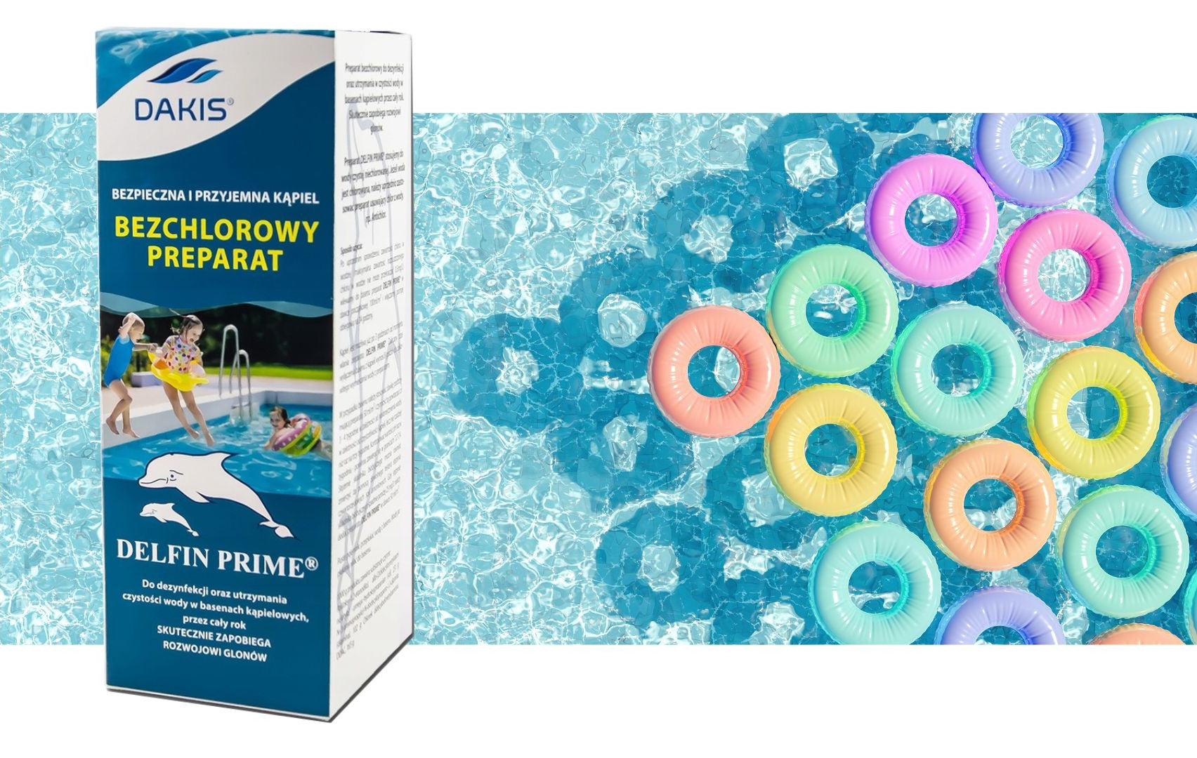 DELFIN PRIME Chlorine Free Preparation for Swimming Pools POOL CHEMISTRY 1000ml Brand no brand