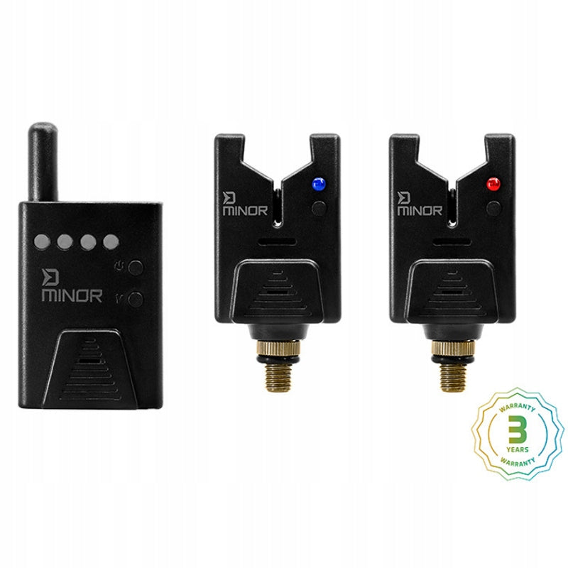 DELPHIN carp bite alarms with MINOR 2+1 control unit Brand Delphin