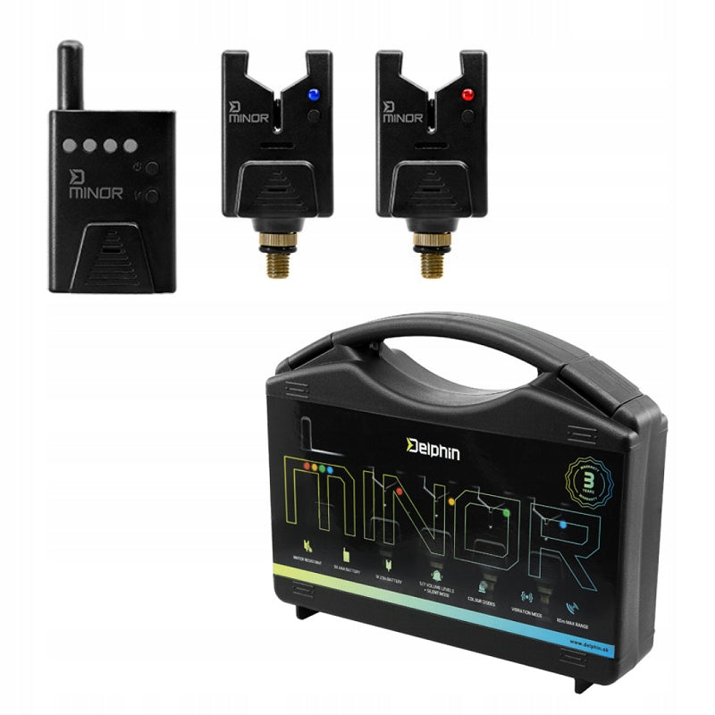 DELPHIN carp bite alarms with MINOR 2+1 control unit