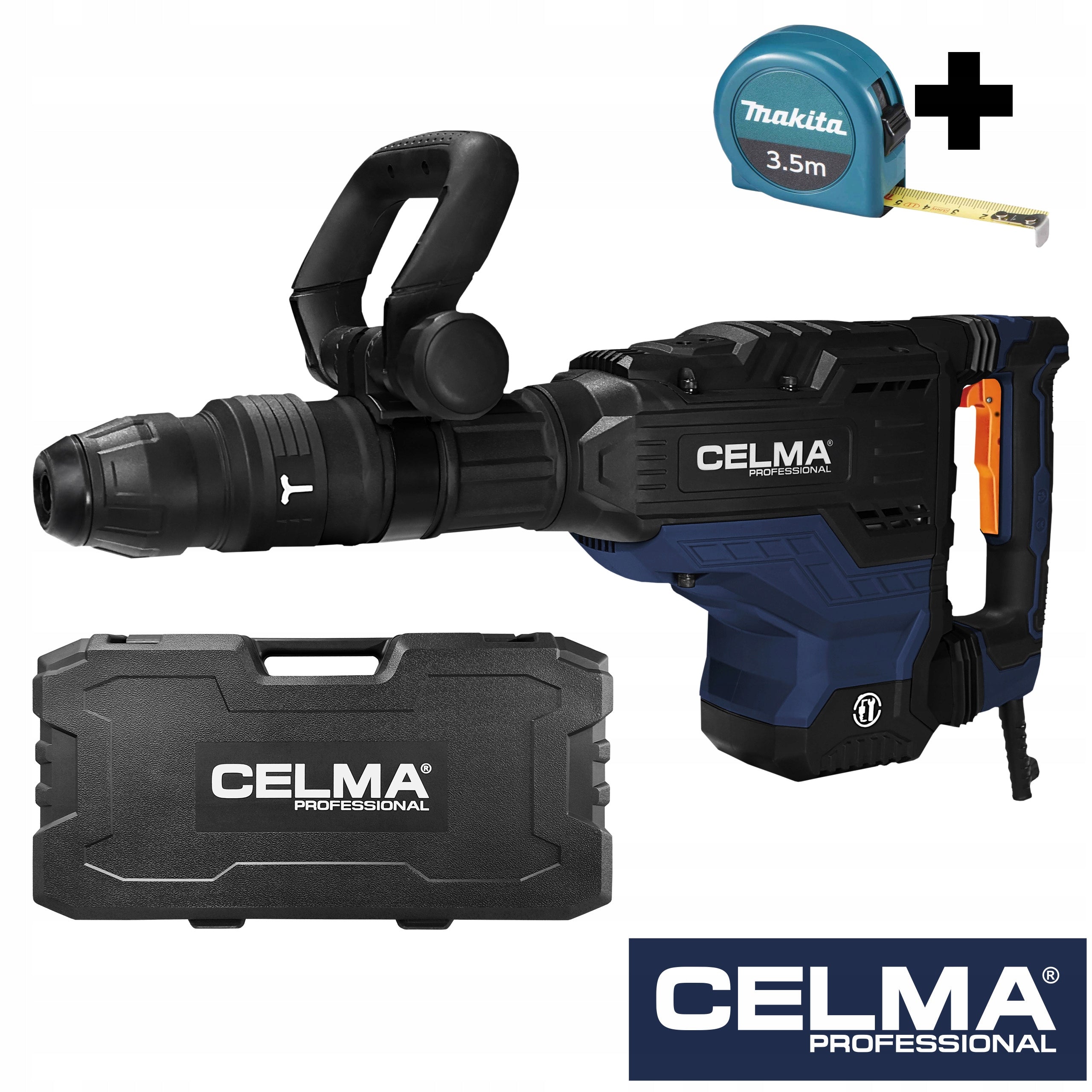DEMOLITION HAMMER CELMA PRO PRWg 45GEO 1700W 45J+MEASURE MAKITA 3,5m 3YEARS GW!