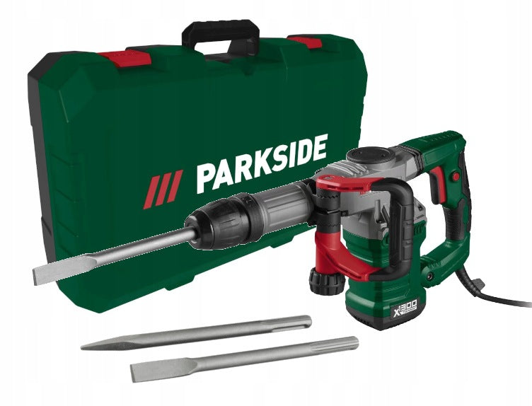 DEMOLITION HAMMER PARKSIDE PAH 1300 C3 15 J 1300 W WITH CHISELS + SUITCASE
