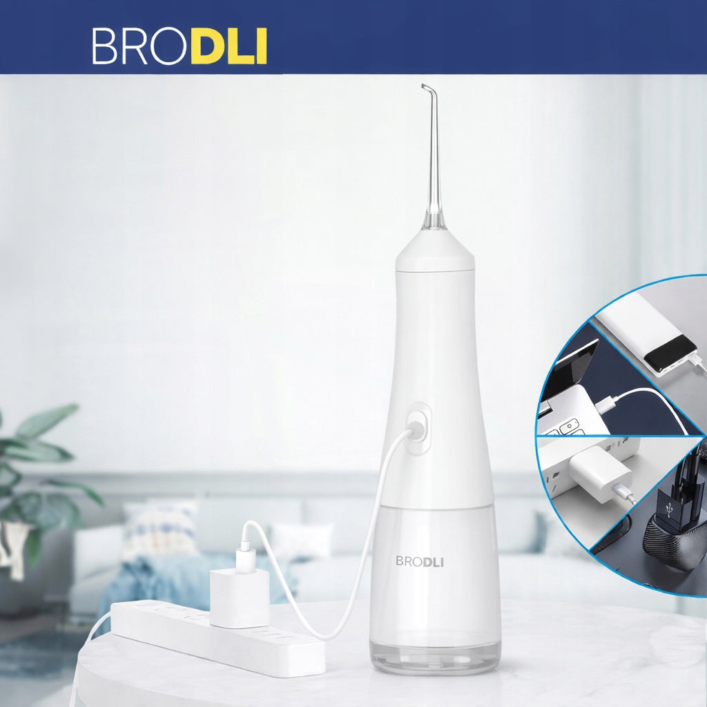DENTAL IRRIGATOR WIRELESS 9 MODES CASE 5 TIPS Model IRYGATOR DO ZĘBÓW I JAMY USTNEJ DENTYSTYCZNY
