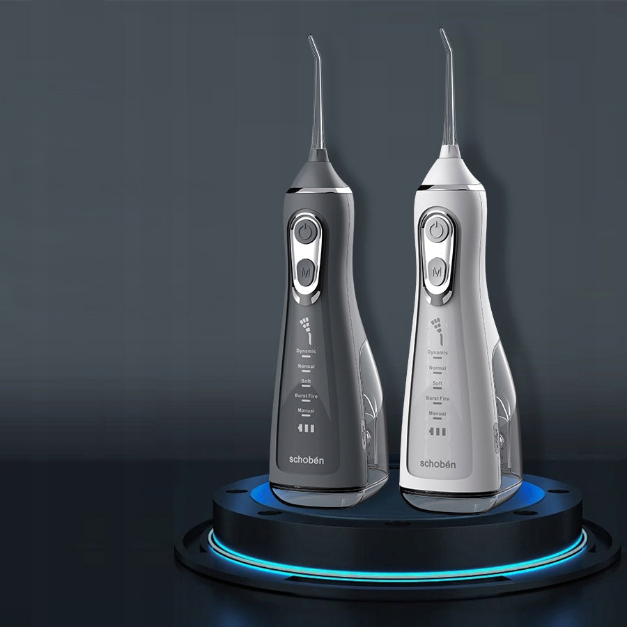 DENTAL TOOTH IRRIGATOR STRONG 8 NOZZLES 5 MODES 300ML WIRELESS Power supply rechargeable battery
