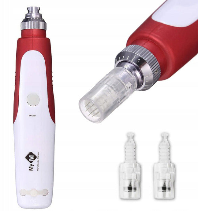 DERMA PEN Microneedle Mesotherapy Set + 2 Dermapen Cartridges Manufacturer code DermaPen MyM