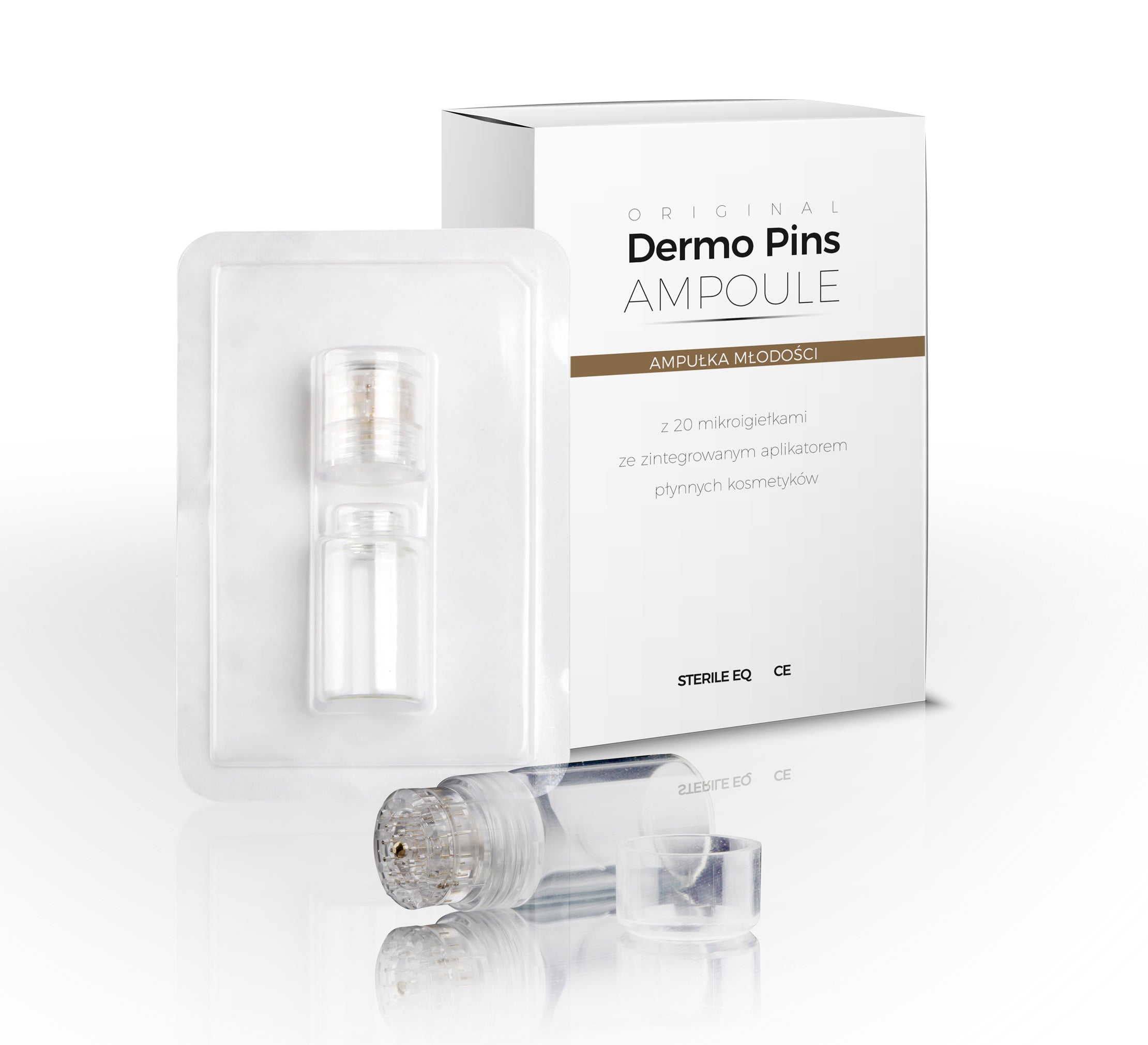 DERMO-PINS Stamp with serum dispenser 0,6mm