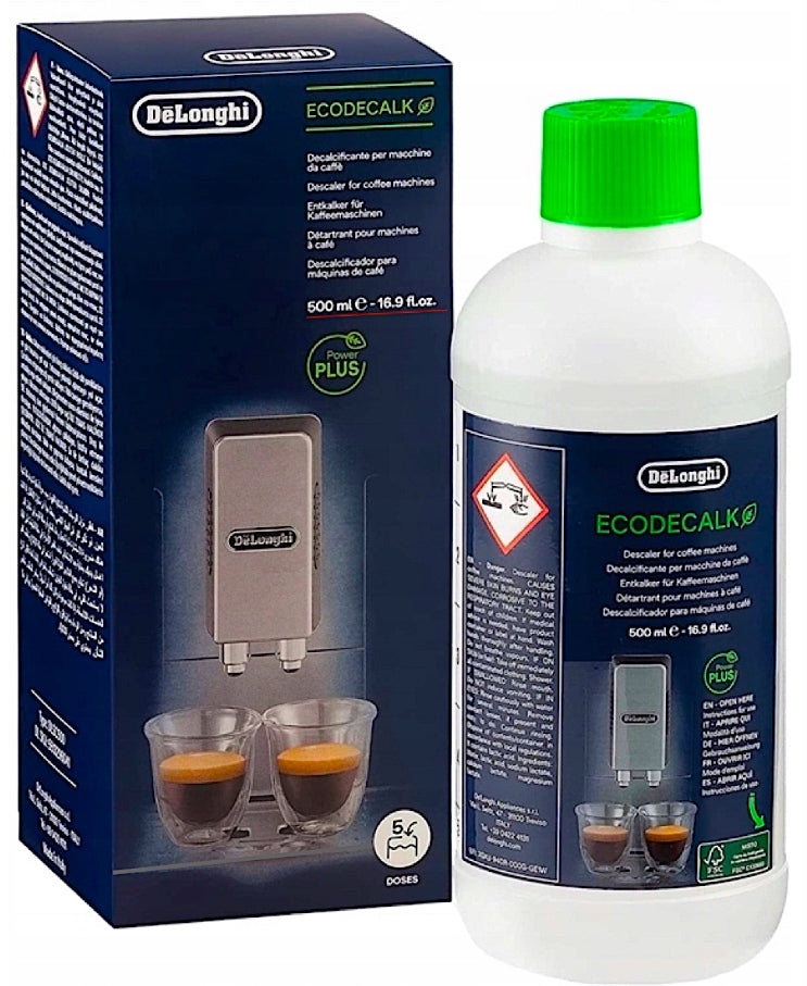 DESCALER 500ml + 5x EXPRESS FILTER Delonghi SER3017 DLS C002 ORIGINAL Packaging status original
