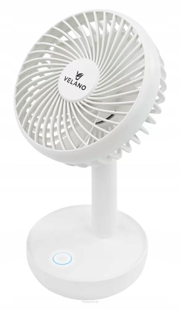 DESK FAN CORDLESS WIRELESS TABLE FAN SMALL QUIET Brand Velano