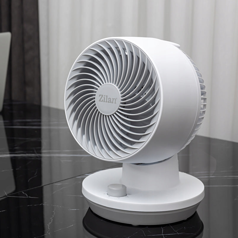 DESK FAN WHITE 3 SPEEDS POWERFUL QUIET 45W Packaging status original