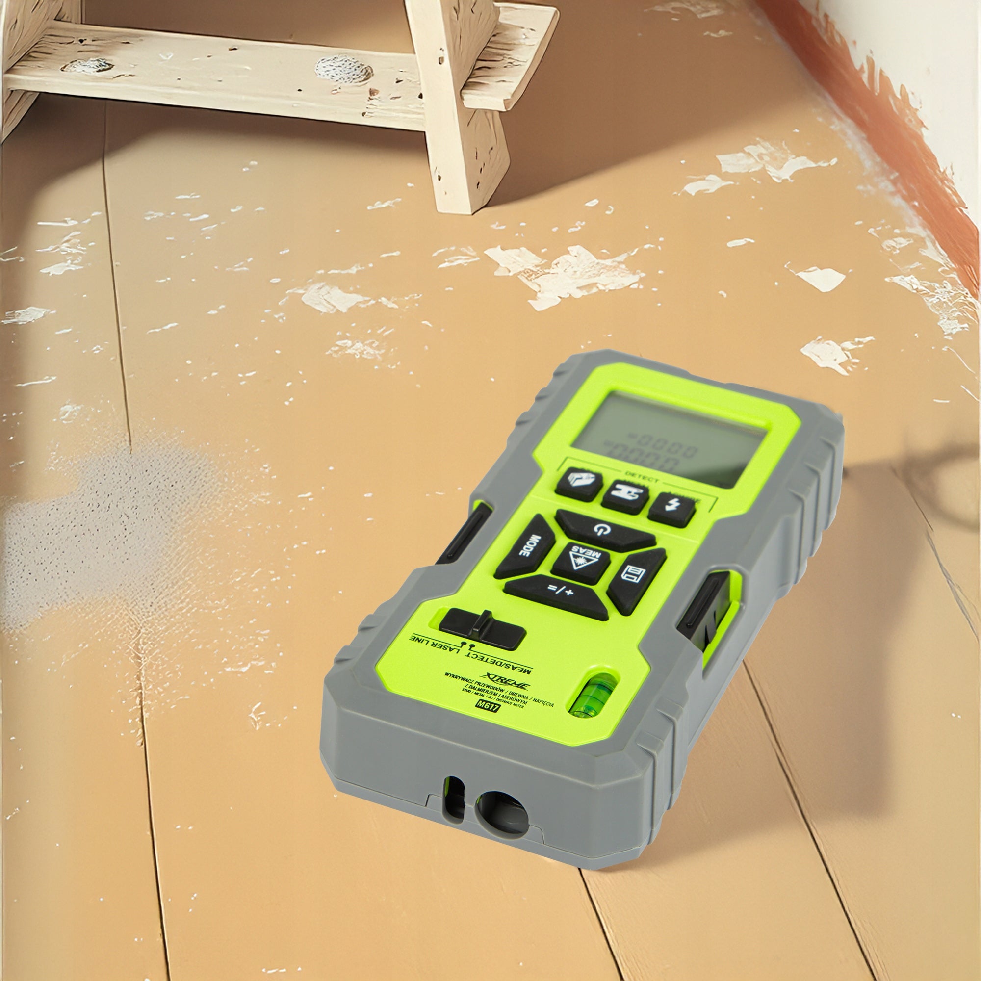 DETECTOR 5IN1 WOOD DETECTOR METAL TENSION WIRES LASER RANGEFINDER Power supply batteries