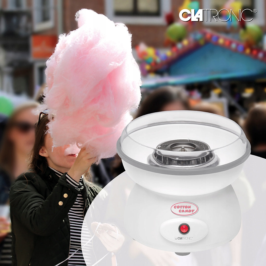 DEVICE COTTON CANDY MACHINE HOMEMADE COTTON CANDY + STICKS Brand Clatronic