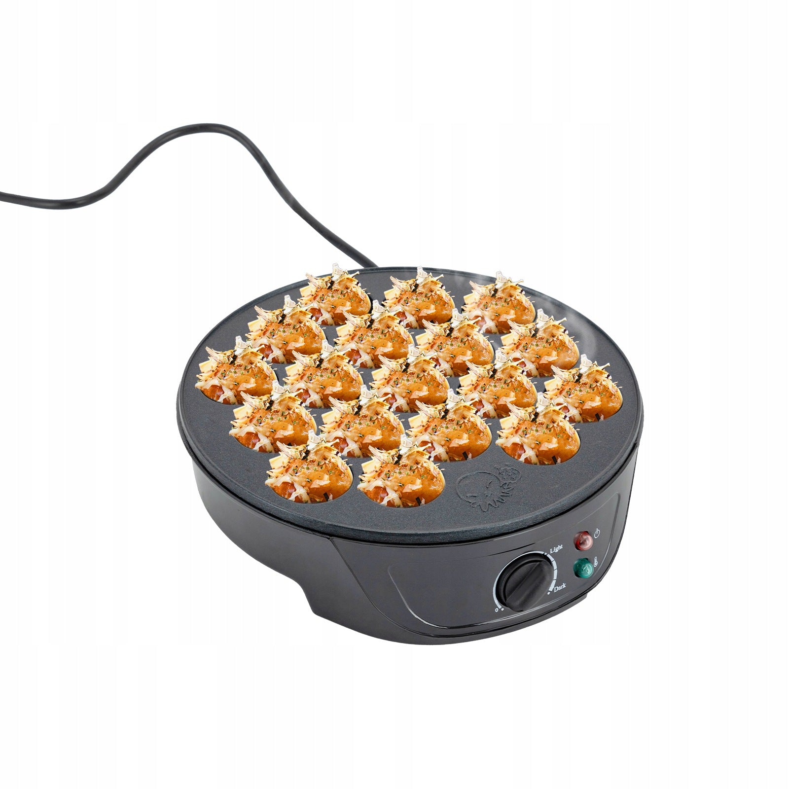 DEVICE FOR TAKOYAKI 18 HOLES, POWER 750W, TEMPERATURE CONTROL
