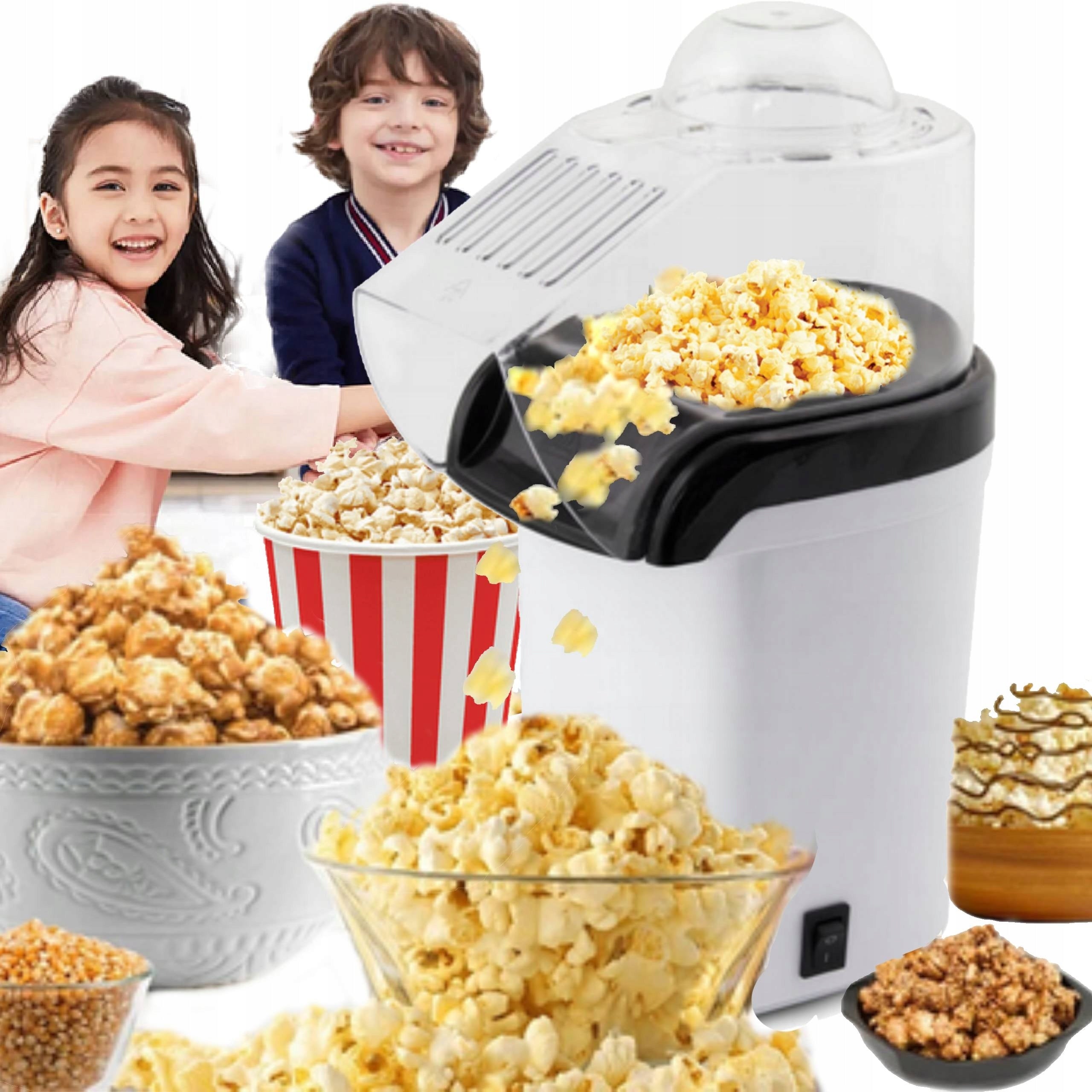 DEVICE MACHINE FOR MAKING POPCORN GRAINS WITHOUT FAT 1200W ESPERANZA