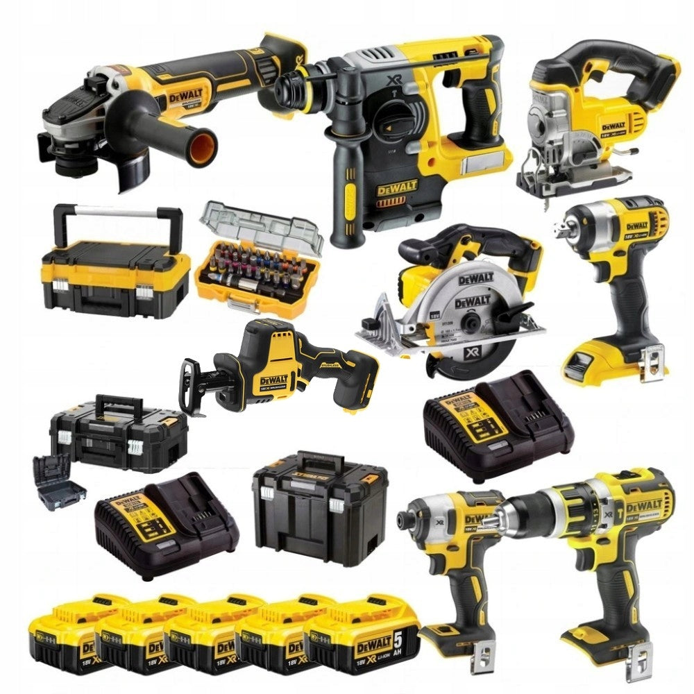 DEWALT COMBO TOOL KIT 8 Element 18V 5x5.0Ah
