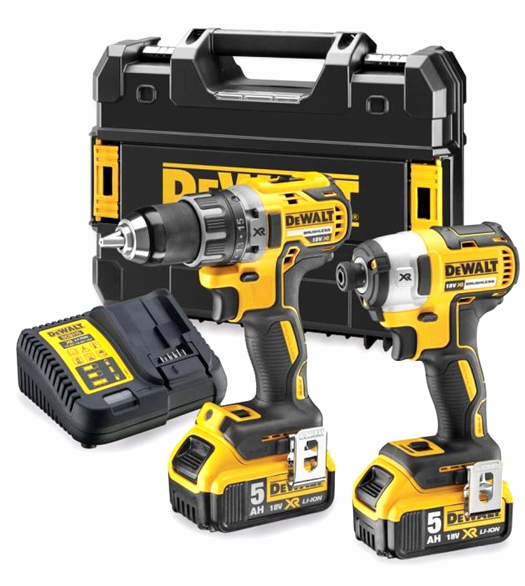 DEWALT DCK268P2T Screwdriver DCD791 + Screwdriver DCF887 18V Set of 2x 5.0Ah