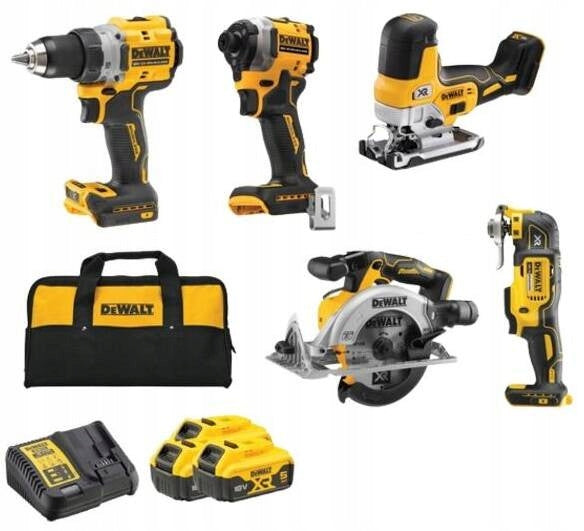 DEWALT DCK502P3 SET OF 5 TOOLS DCD800 DCF850 DCS355 DCS565 DCS335 3x5Ah