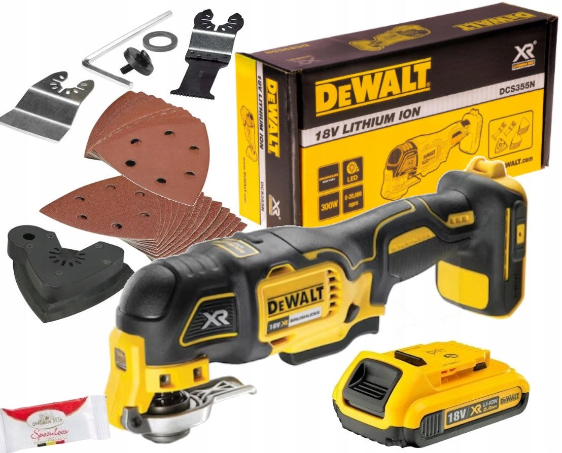 DEWALT TOOL MULTIFUNCTION DEVICE WITH ACCESSORIES AKU 2AH DCS355D1