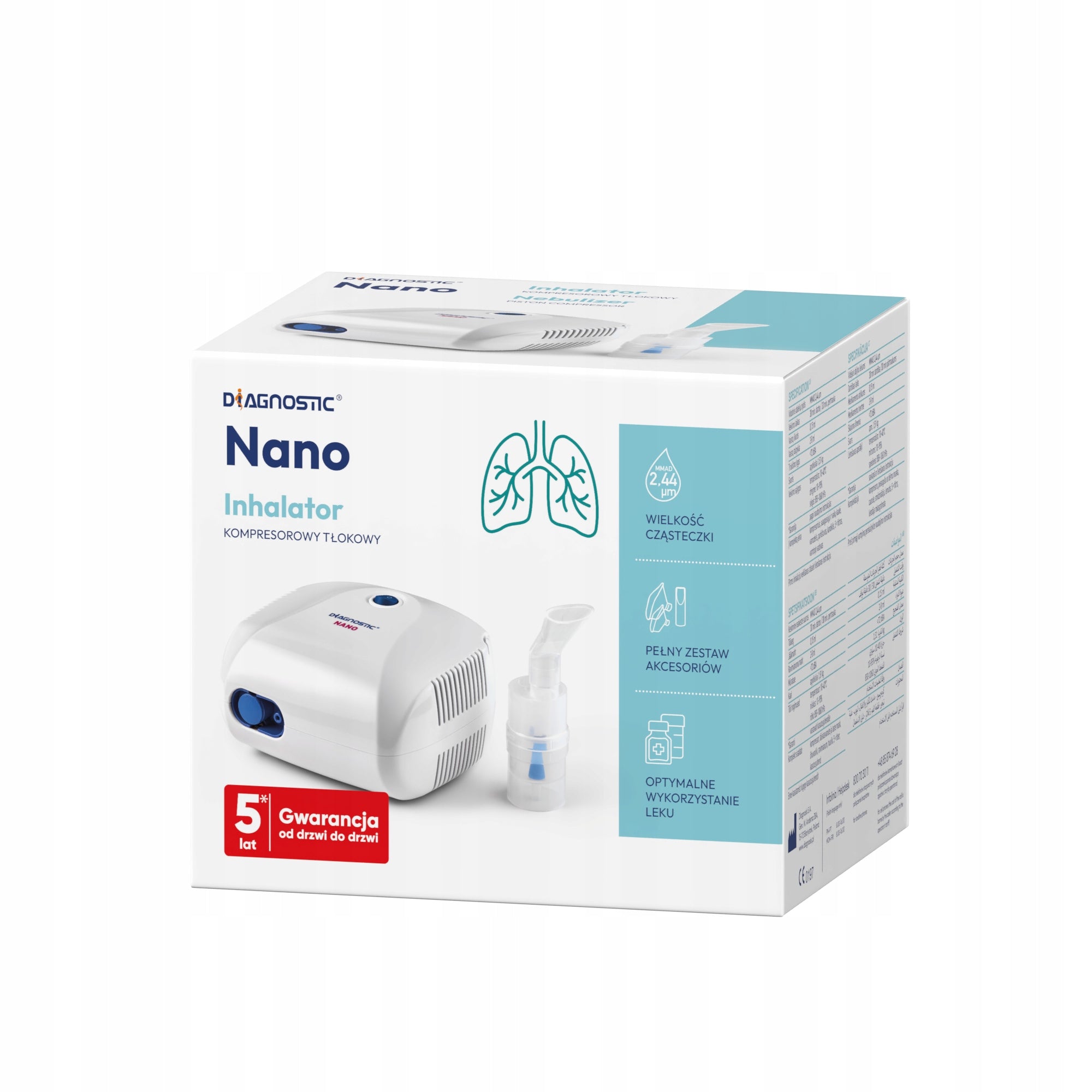 DIAGNOSTIC NANO family reciprocating inhaler