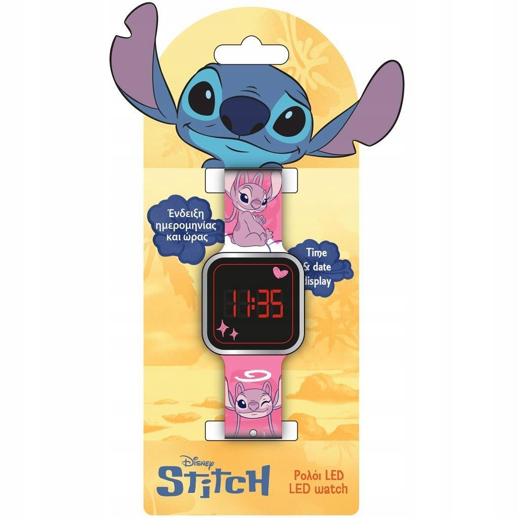 DIAKAKIS LED digital watch Stitch Angel pink 565655