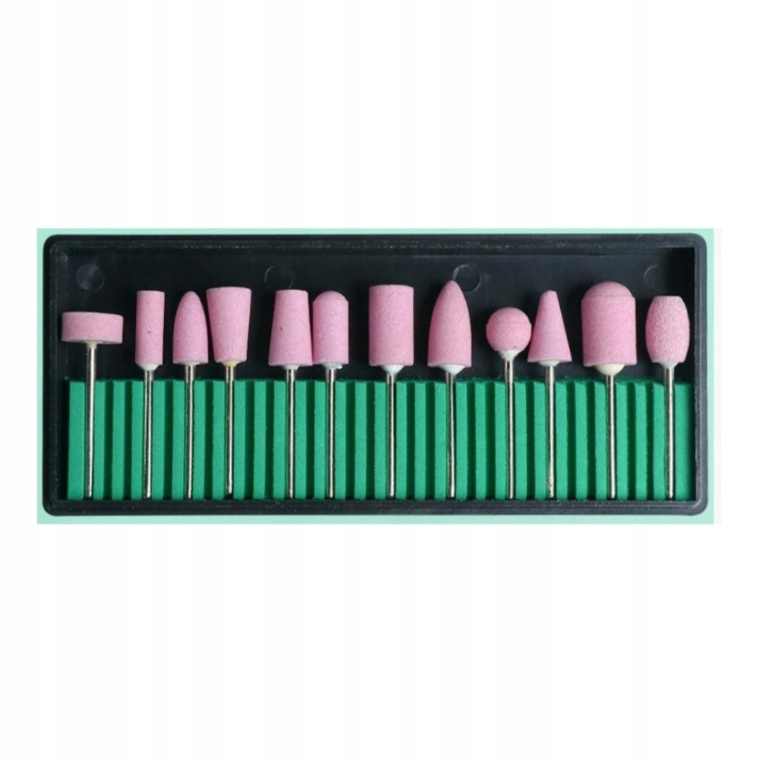 DIAMOND CUTTERS FOR NAIL MILLING MACHINE SET OF 12 PIECES MILLING MACHINE M3 V6