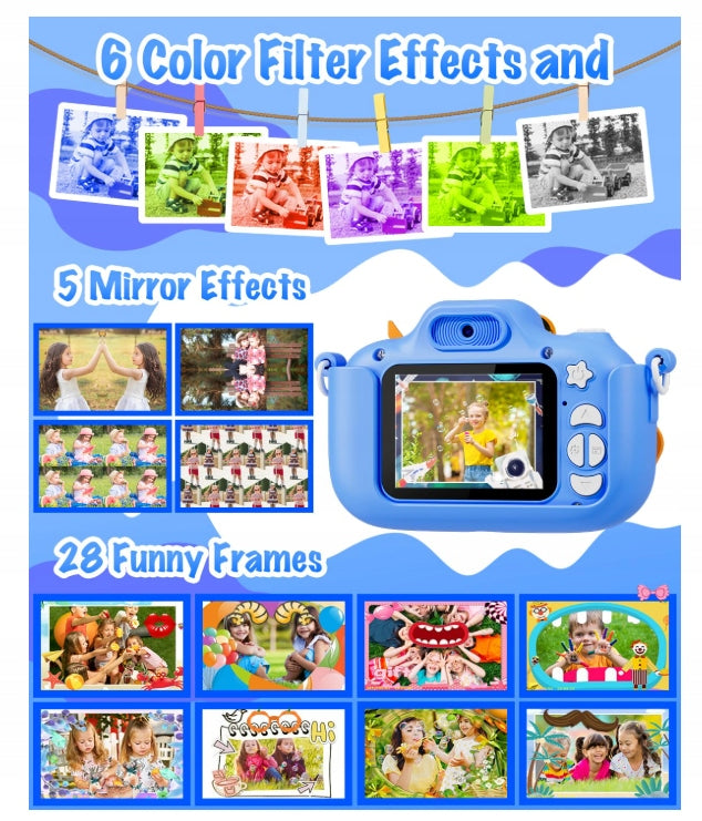 DIAMOOKY Kids Camera, 1080P Digital Camera Packaging status original