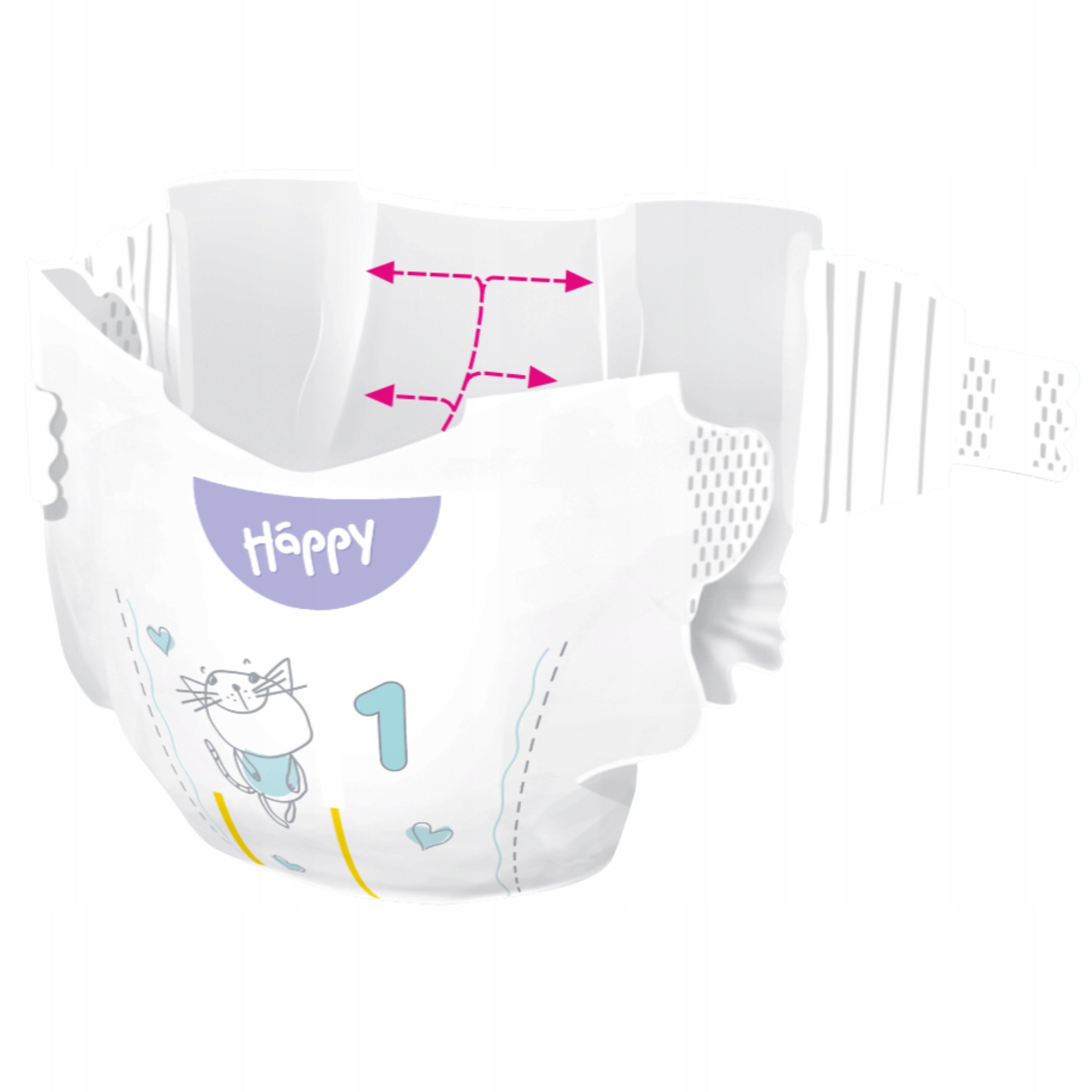 DIAPERS BELLA HAPPY 1 NEWBORN 2-5KG 82PCS. Packaging status original