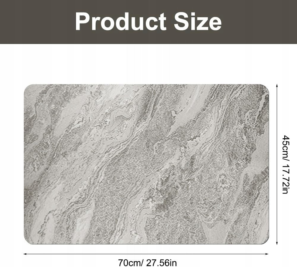 DIATOMITE BATHROOM MAT 45X70CM NON-SLIP ABSORBENT QUICK-DRYING Brand no brand