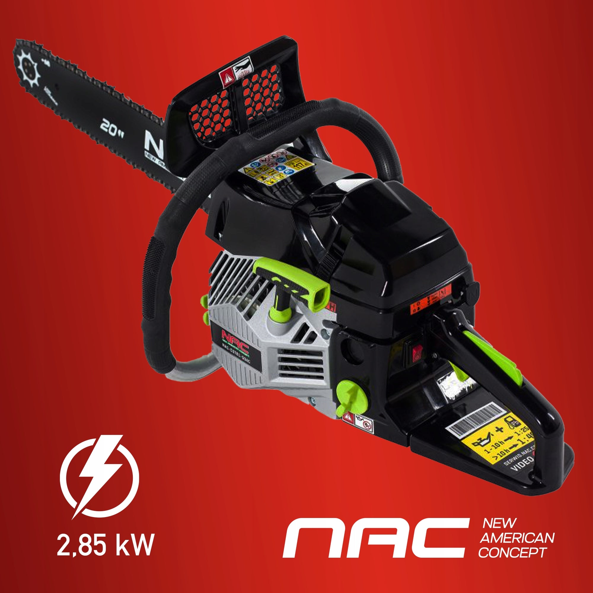 DIESEL CHAINSAW NAC-CST61-50AC 61,5CM3 STRONG 20" 3,3NM Brand NAC