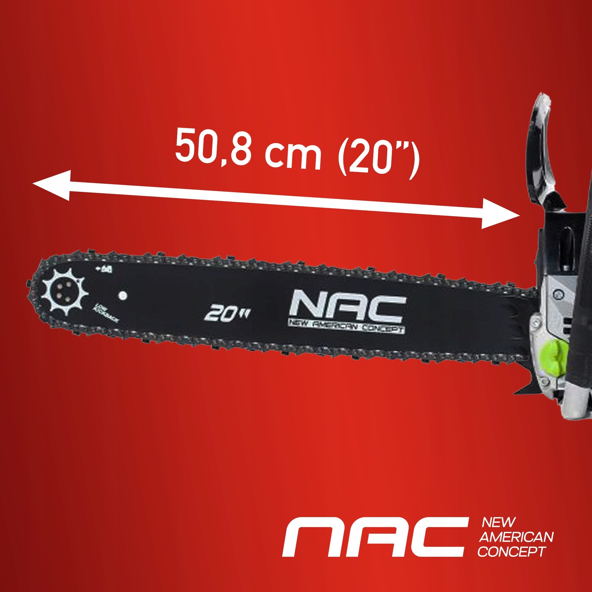 DIESEL CHAINSAW NAC-CST61-50AC 61,5CM3 STRONG 20" 3,3NM Manufacturer code NAC-CST61-50AC