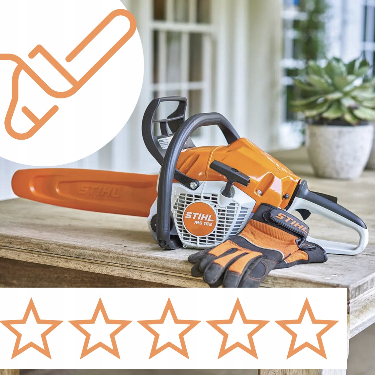 DIESEL CHAINSAW Stihl BRANCH SAW MS 162 1,2 HP SET XXL Packaging status original