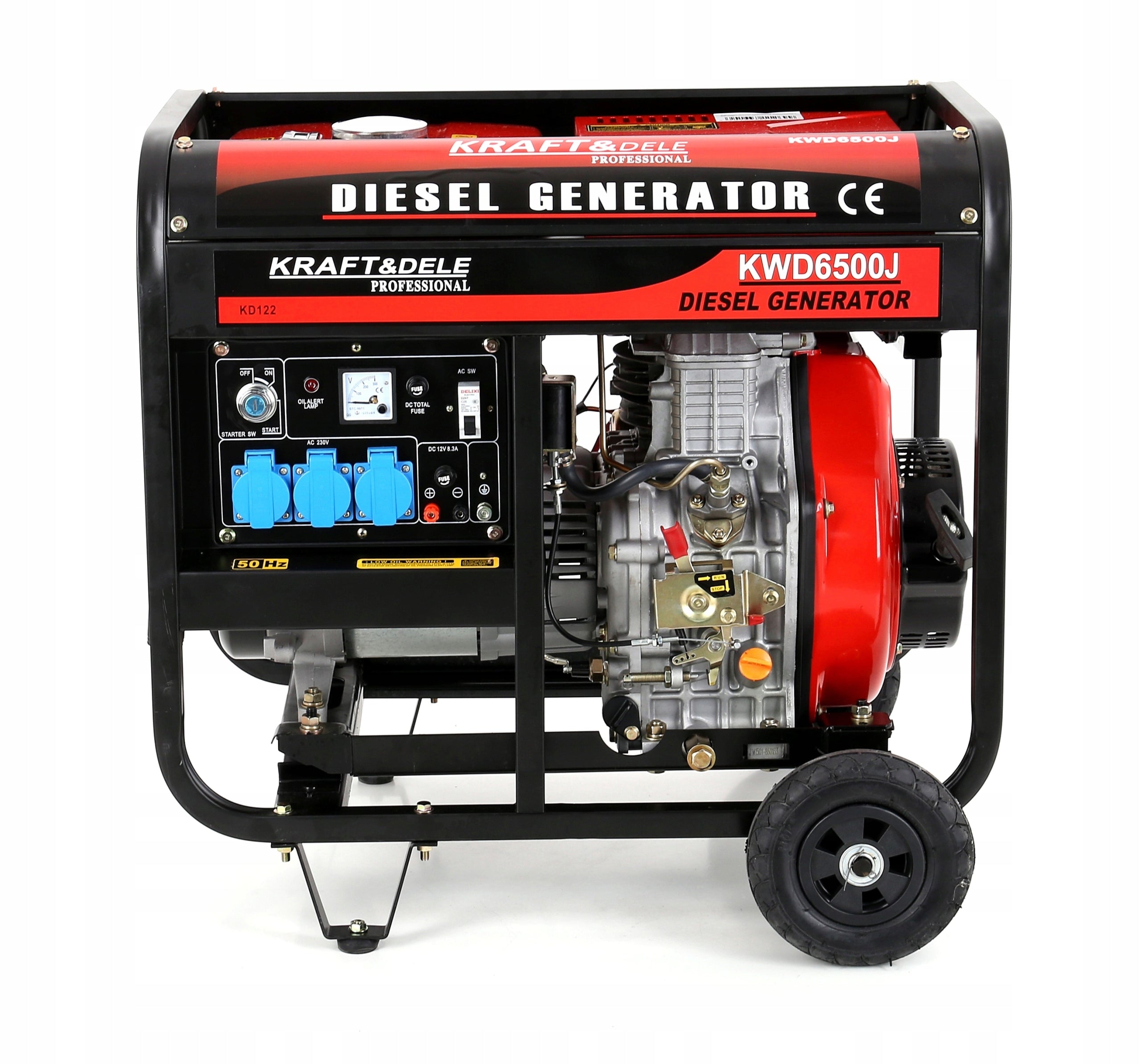 DIESEL GENERATOR 6500W 6.5KW 10KM SINGLE PHASE Manufacturer code KD122
