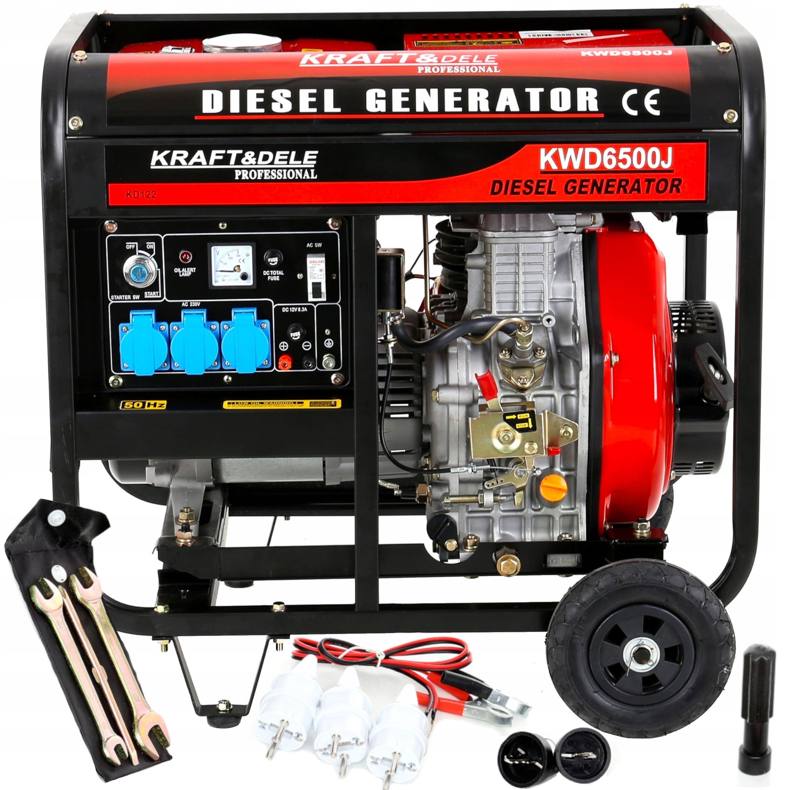 DIESEL GENERATOR 6500W 6.5KW 10KM SINGLE PHASE