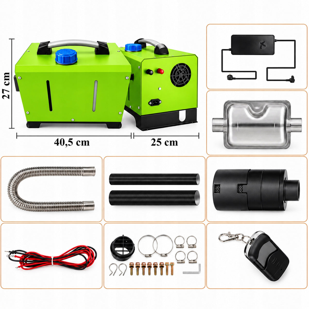 DIESEL HEATER OIL BLOWER 8 KW PARKING HEATER 12/24/230V Manufacturer code 25NYFG7VKF001