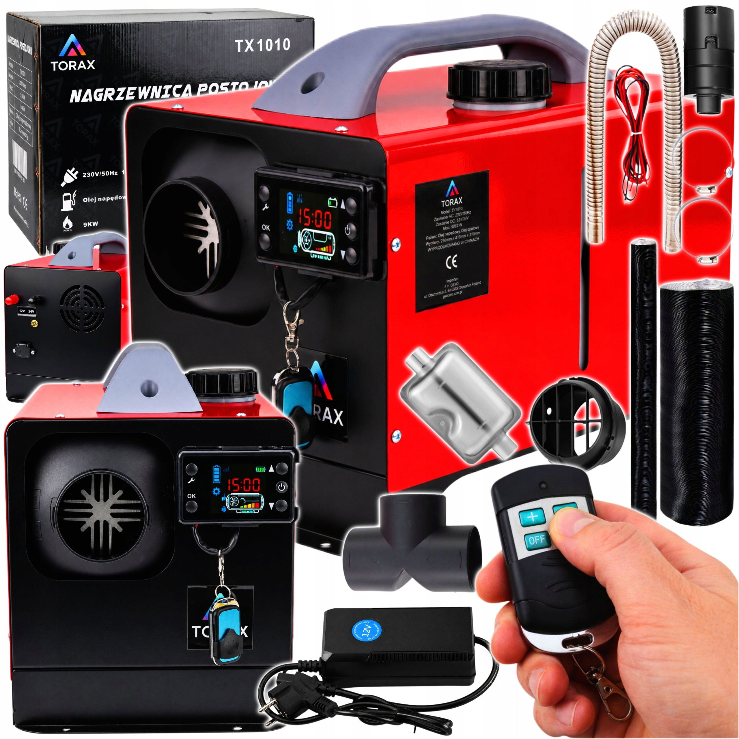 DIESEL HEATER OIL BLOWER GARAGE PARKING HEATING 9KW