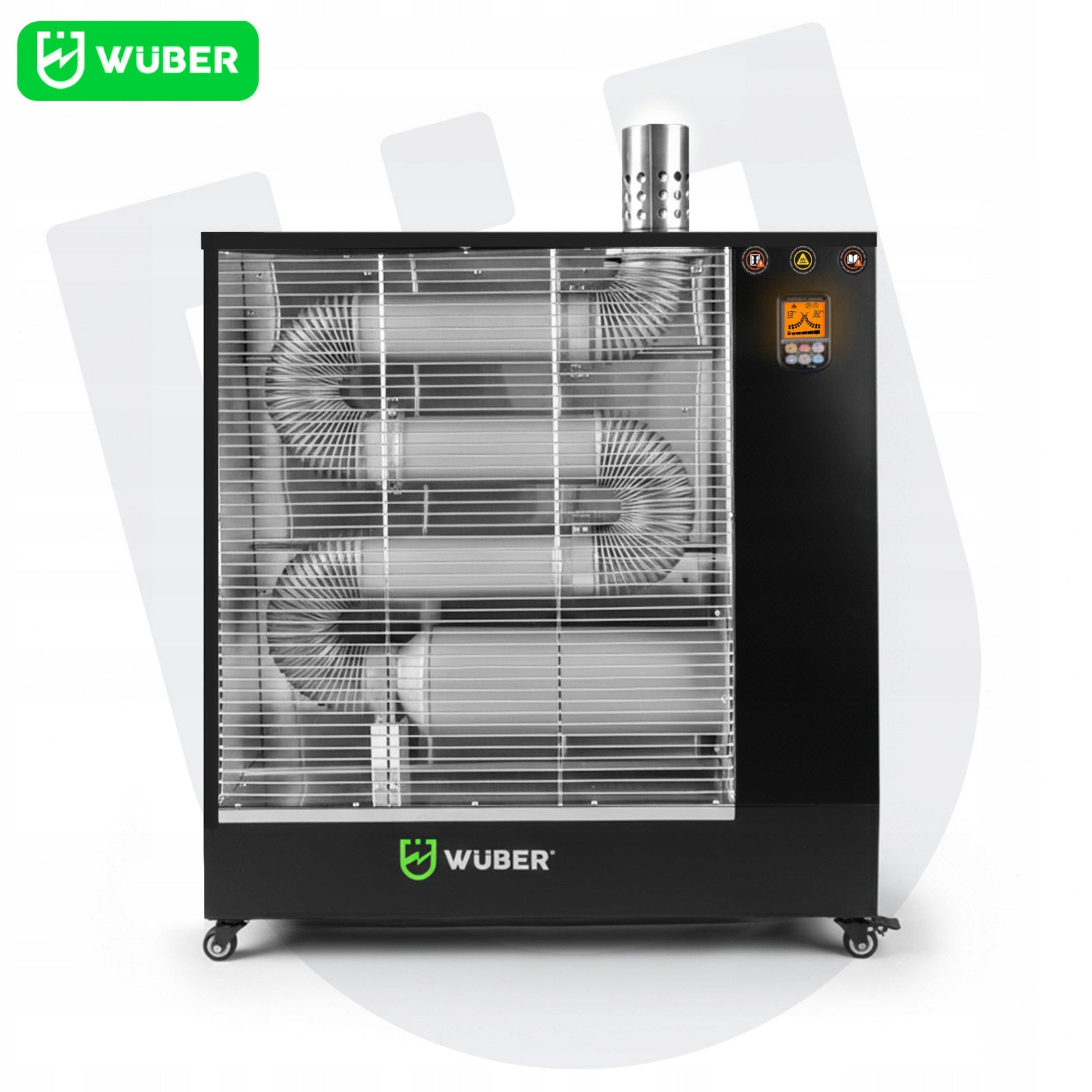DIESEL INFRARED OIL HEATER POWER 13KW LCD EXHAUST GAS DRAINAGE Packaging status original