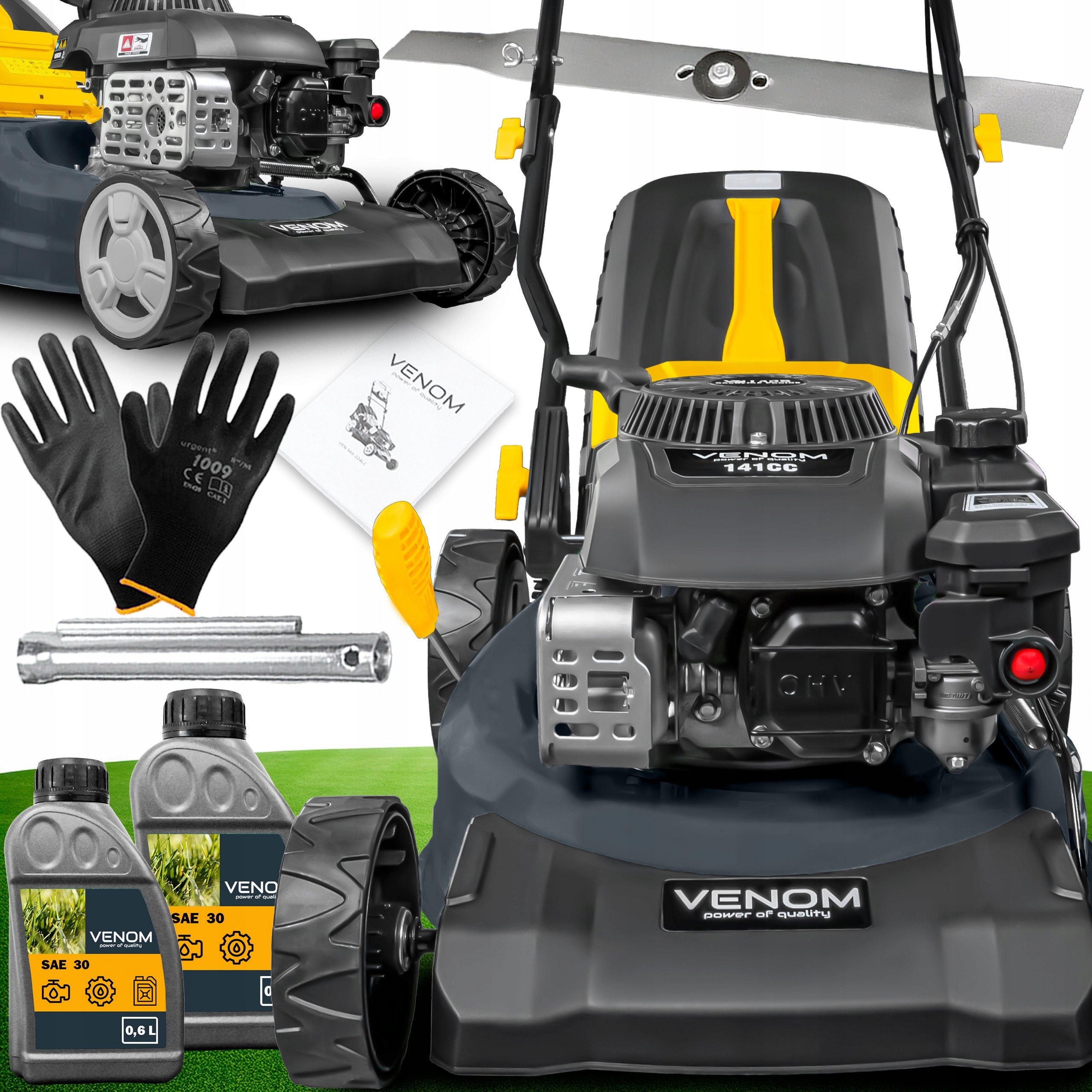 DIESEL LAWN MOWER WITH VENOM 141cc LIGHT MANEUVERABLE NEW MODEL