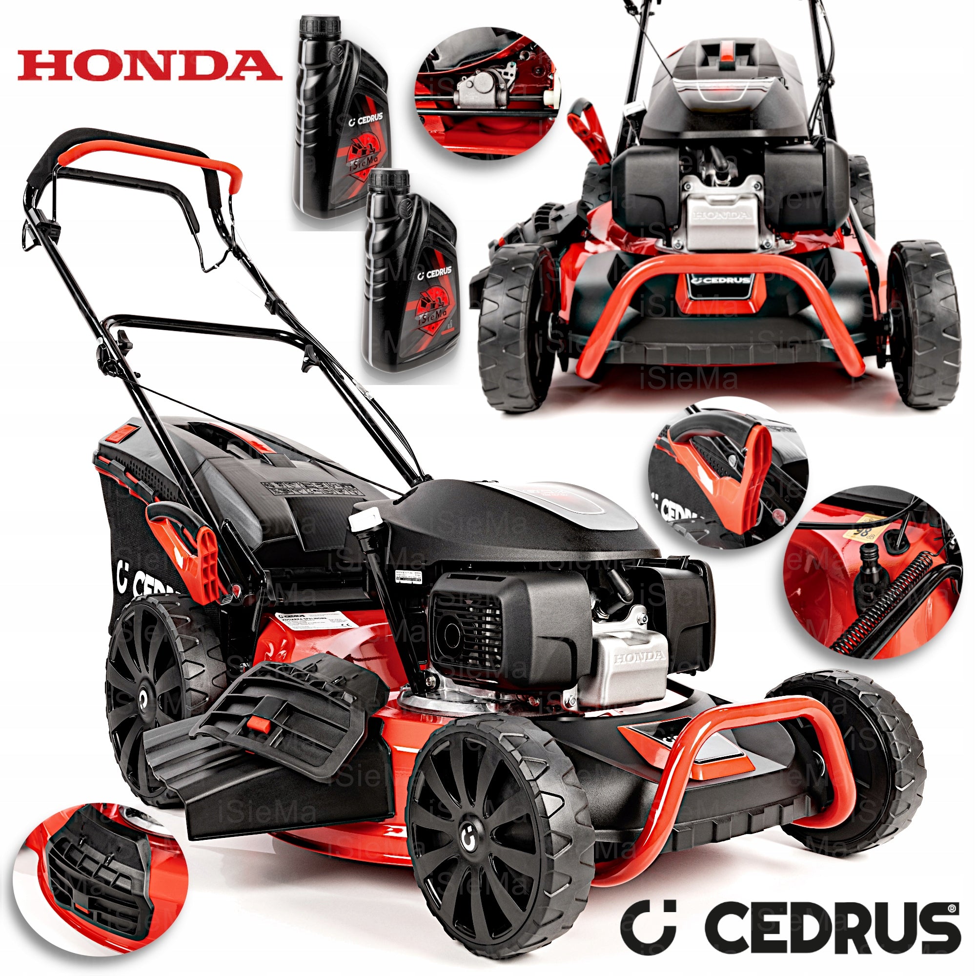 DIESEL MOWER DRIVE 5in1 engine HONDA GCV200 BASKET 65l 56cm 201cm3 XXL