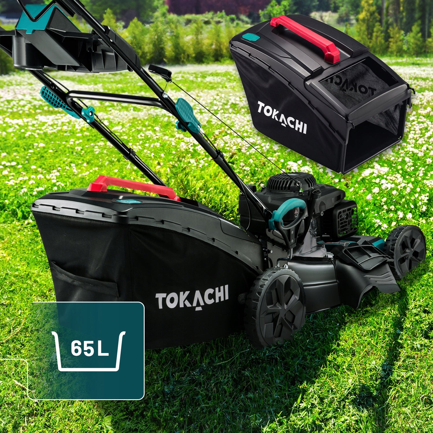 DIESEL MOWER WITH DRIVE 53CM ENGINE LONCIN OHV 196cc MOST POWERFUL 9in1 Packaging status original
